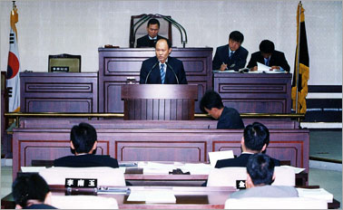 제22회 임시회 제4차 본회의장