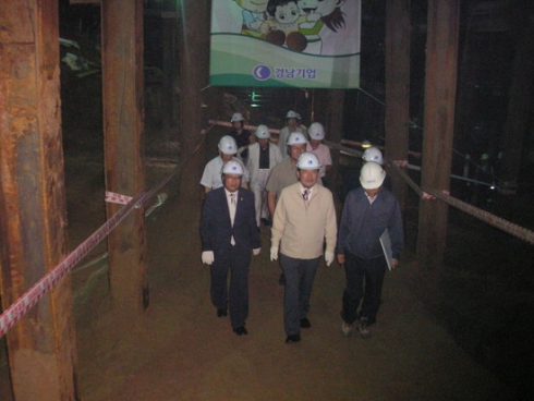 분당선 연장선 지하철 공사와 관련하여