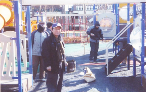 매탄4동 어린이 놀이터 공사 현장