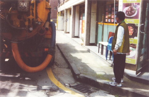 매탄4동 우수전 청소 현장