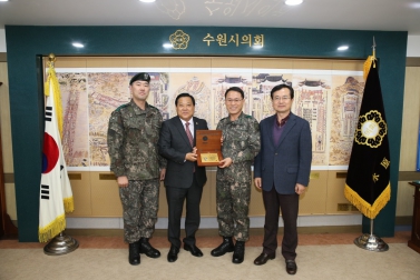 51사단장 수원시의회방문