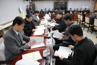 도시환경위원회 예산안 심사