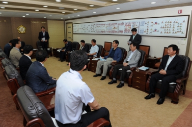 수원 시정연구원과 간담회