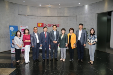 제11대 수원시의회 의장단 언론사 방문