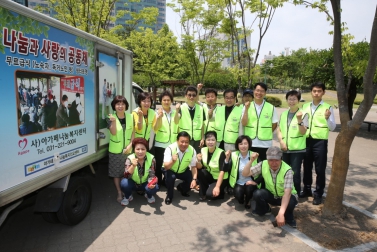 아가페 나눔복지센터무료급식 자원봉사 