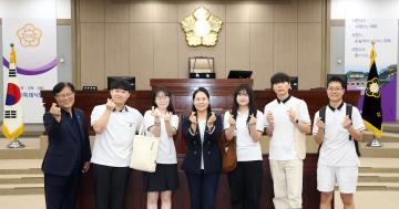 20230719 국미순 의원 숙지고 고등학생 방문