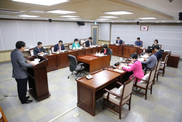  기획경제위원회 행정사무감사 시정 및 처리요구 사항 조치계획보고청취