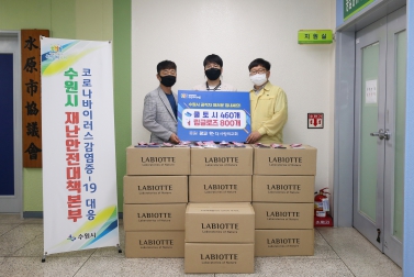 7.16 김영택 의원 더사랑의 교회 후원 물품 전달