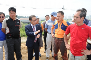  수원의왕간 경계조정 현장방문 