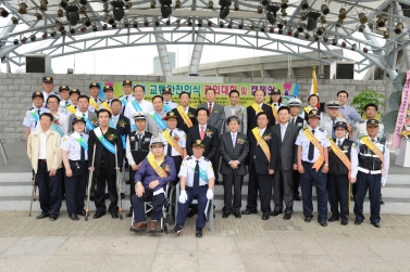 제1회 교통사고 줄이기 결의대회 및 가두캠페인