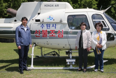 5.7 봄철 수원시의회 산불예방 계도비행 (4)