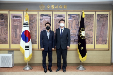 20210907 김기정 부의장 황윤규 수원교육지원청 교육장 내방