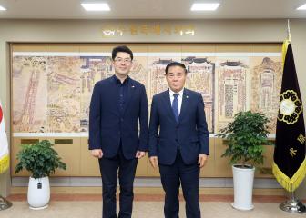 20250513 팔달경찰서 개서 준비단장 내방