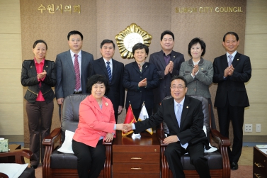 중국 제남시 인민대표위원회 수원시의회 예방