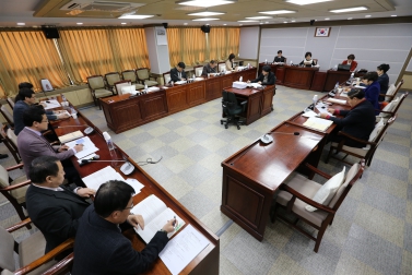 제316회임시회안전교통건설위원회행정사무감사조치계획보고청취 