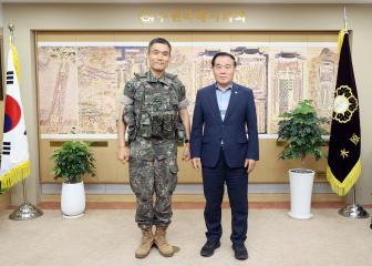 20250821 제4대 168보병여단장 내방