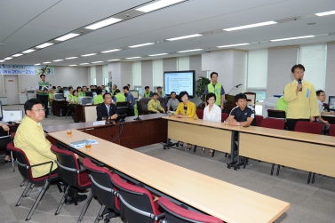 을지훈련 참가자 격려