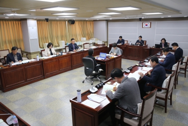 도시환경교육위원회 2018년도 주요업무 추진실적 보고 청취 