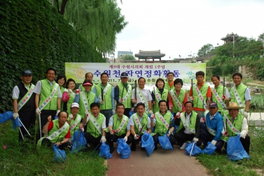 수원시의회 개원1주년 장마철 대비 하천정비