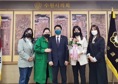 20210414 김기정 부의장 영동초 학부모회 내방