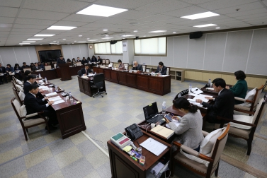 제316회임시회문화복지위원회행정사무감사조치계획보고청취