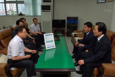 수원소방서장 환담