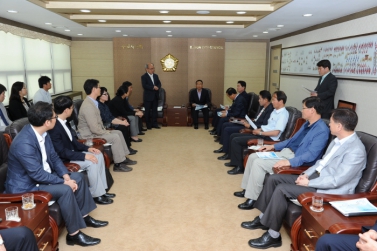 수원 시정연구원과 간담회
