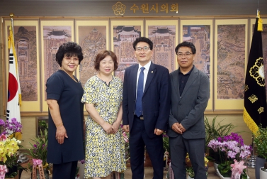 7.21 김기정 부의장 망포1동 주민자치위원회 접견