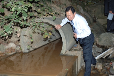 매교천 현장 방문