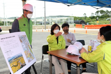 7.14 입북동 벌터-금곡동 강남아파트 간 도로개설 현장방문