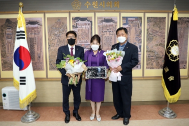 20210902 수원시 여성상 수상자 기념촬영