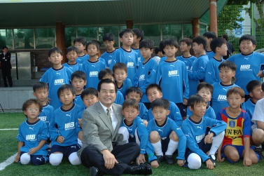 홍명보 어린이 축구교실 창단식