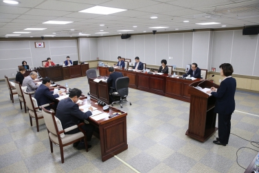 문화복지교육위원회 행정사무감사 시정 및 처리요구 사항 조치계획보고청취