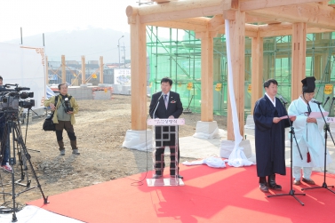 장안문 주변 문화시설 상량식