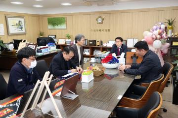 20230118 수원FC 최순호 단장 차담