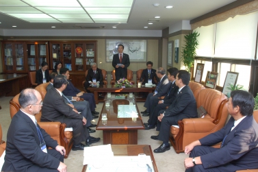 일본 후쿠이시 방문단 접견