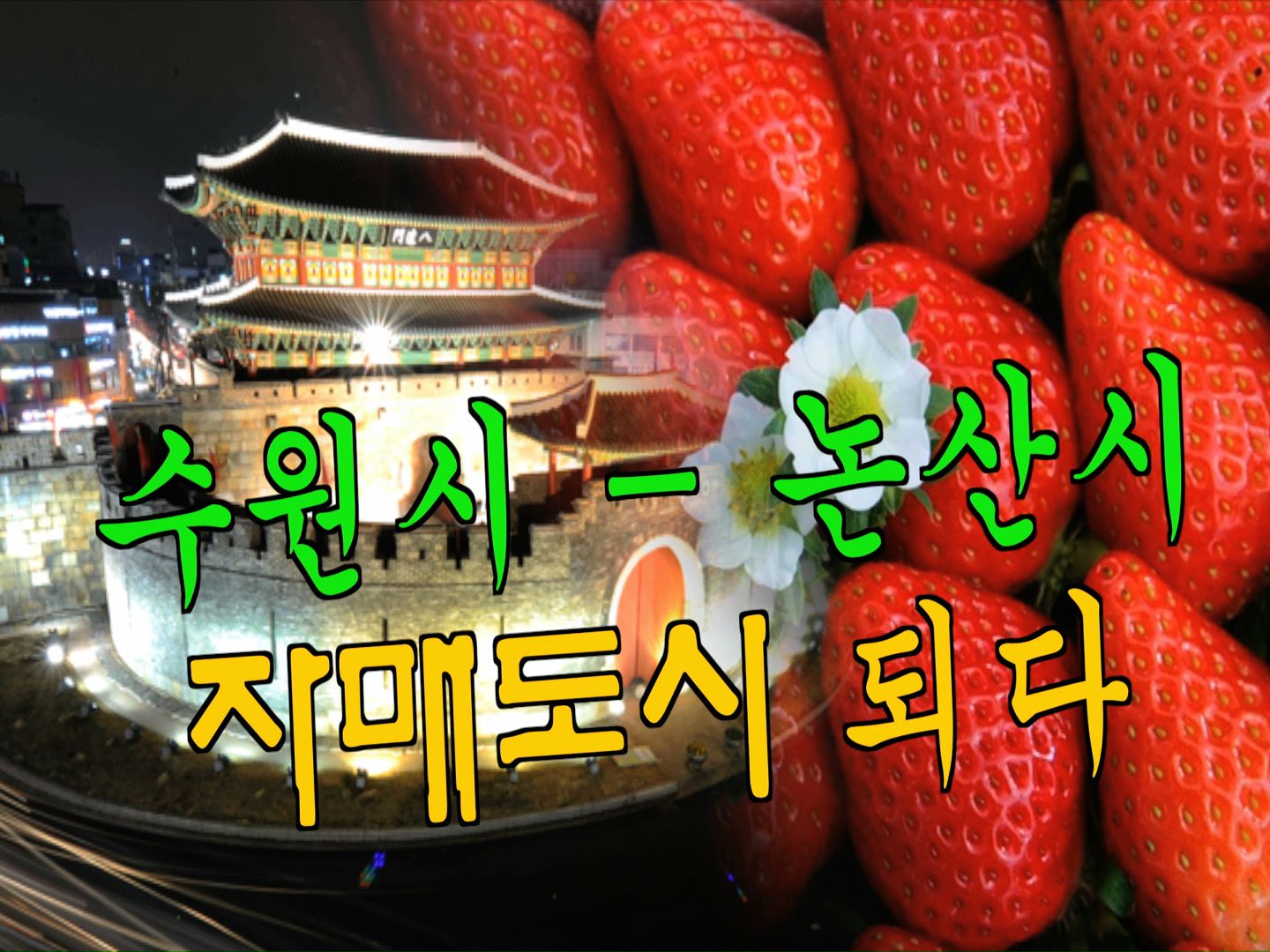 수원시-논산시 자매도시 결연 협약식