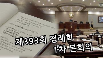 수원특례시의회 제393회 정례회 1차 본회의