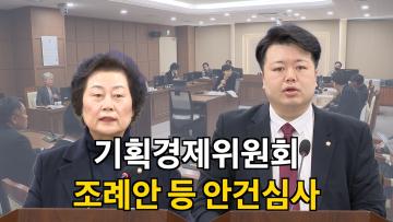 기획경제위원회 조례안 등 안건심사