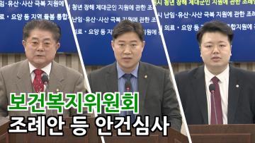보건복지위원회 조례안 등 안건심사