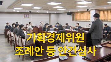 기획경제 위원회'조례안 등 안건심사'