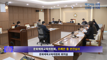 문화체육교육위원회 조례안 심사